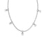 Empower five station necklace diamond