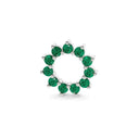 Invincible sun necklace emerald