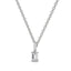 Bold baguette cut diamond centre stone necklace