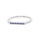 Harmony bar ring sapphire