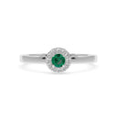 Iiluminate halo ring emerald