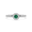 Iiluminate halo ring emerald