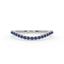 Rise pave curve ring sapphire