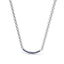 Rise pave curve necklace sapphire