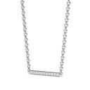 Harmony bar necklace diamond