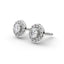 Iiluminate halo stud earring diamond