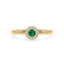 Iiluminate halo ring emerald