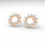 Invincible sun stud earrings diamond