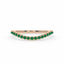 Rise pave curve ring emerald