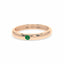 Courage single stone band emerald