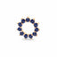 Invincible sun necklace sapphire