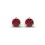 Empower solitaire stud earring ruby