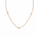 Fearless three bezel necklace diamond