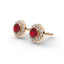 Iiluminate halo stud earring ruby