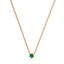 Empower solitaire necklace emerald