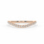 Rise pave curve ring diamond