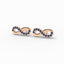 Achieve infinity stud earrings sapphire