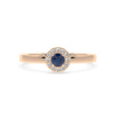 Iiluminate halo ring sapphire