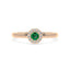 Iiluminate halo ring emerald