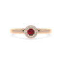 Iiluminate halo ring ruby