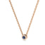 Iiluminate halo necklace sapphire