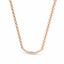 Rise pave curve necklace diamond