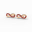 Achieve infinity stud earrings ruby