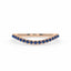 Rise pave curve ring sapphire