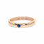 Courage single stone band sapphire