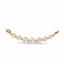 Love floating diamond curve necklace