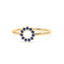 Invincible sun ring sapphire