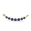 Love floating sapphire curve necklace