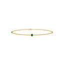 Fearless bezel bracelet emerald