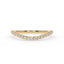 Rise pave curve ring diamond