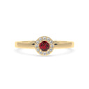 Iiluminate halo ring ruby