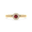 Iiluminate halo ring ruby