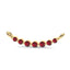 Love floating ruby curve necklace