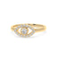 Protection evil eye ring diamond