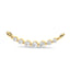 Love floating diamond curve necklace