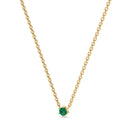 Empower solitaire necklace emerald