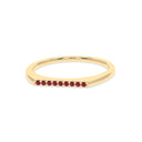 Harmony bar ring ruby