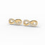 Achieve infinity stud earrings diamond