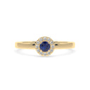 Iiluminate halo ring sapphire