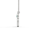 Power hamsa necklace emerald