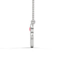 Power hamsa necklace ruby