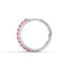 Calm half eternity hoops ruby