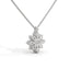 Serenity flower necklace diamond