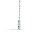 Divine cross necklace emerald