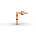 Spiritual om stud earrings ruby