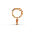 Fearless bezel hoops sapphire
